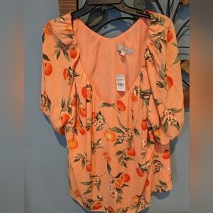 Nwt Loft oranges 🍊 blouse